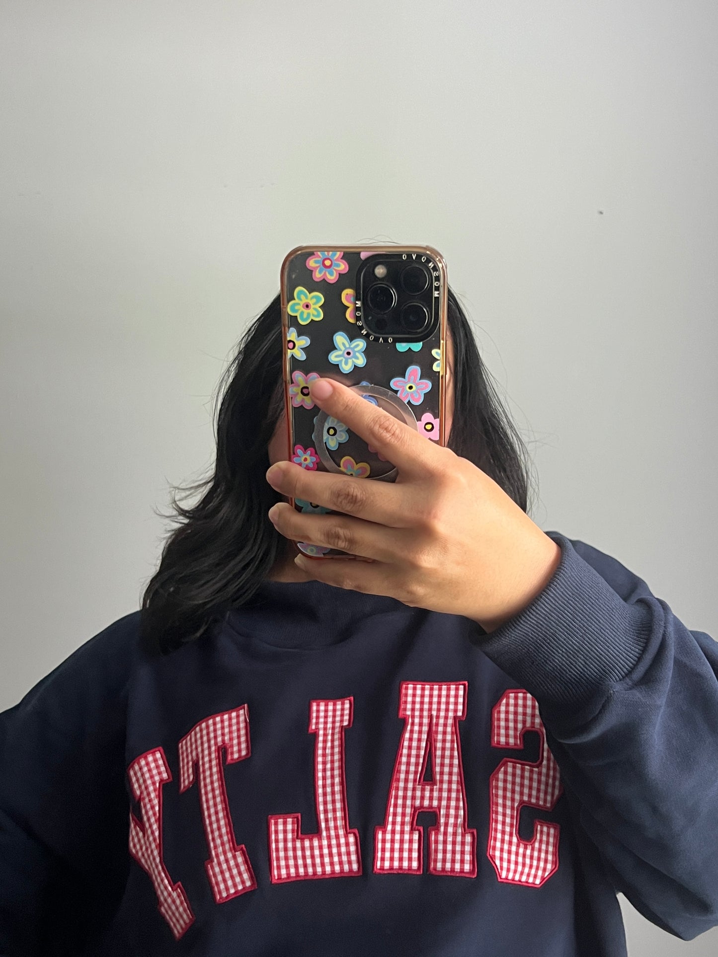 “SALTY” mock neck sweatshirt