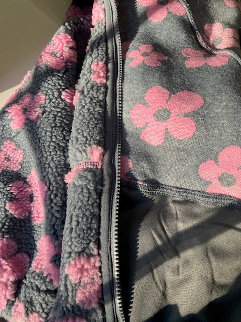 Lily flower fleece