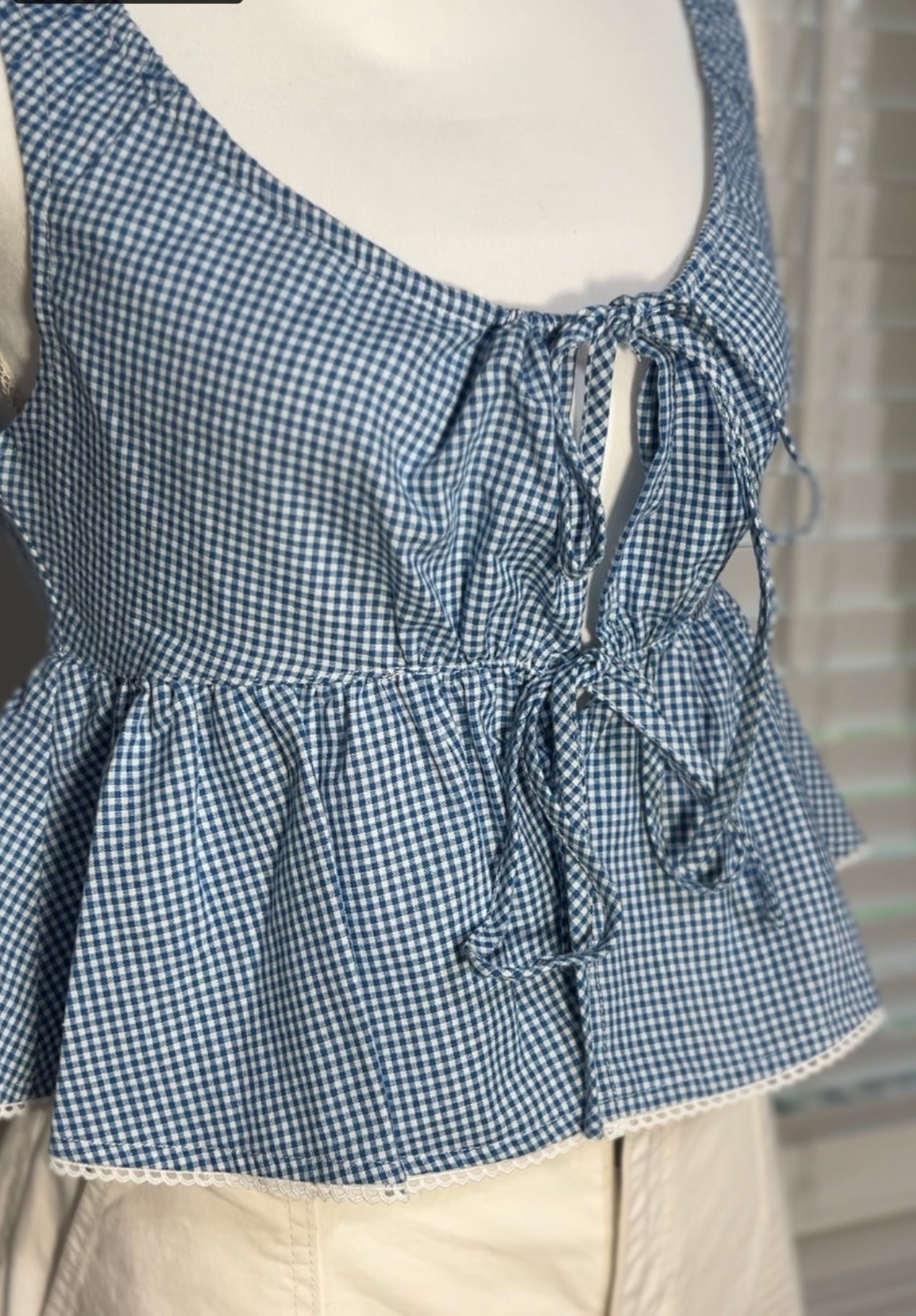 Cami blue top