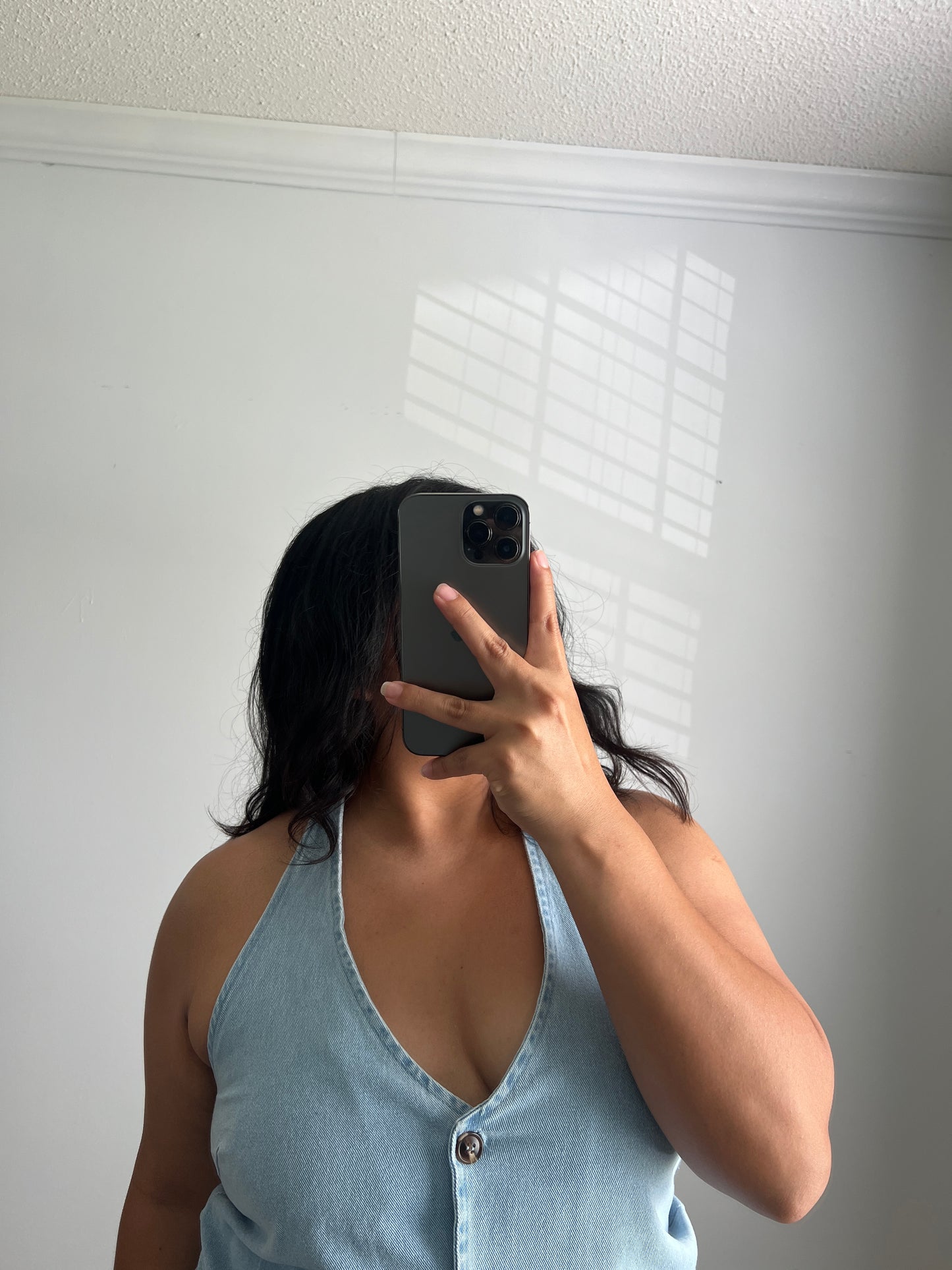 Carolina denim halter top