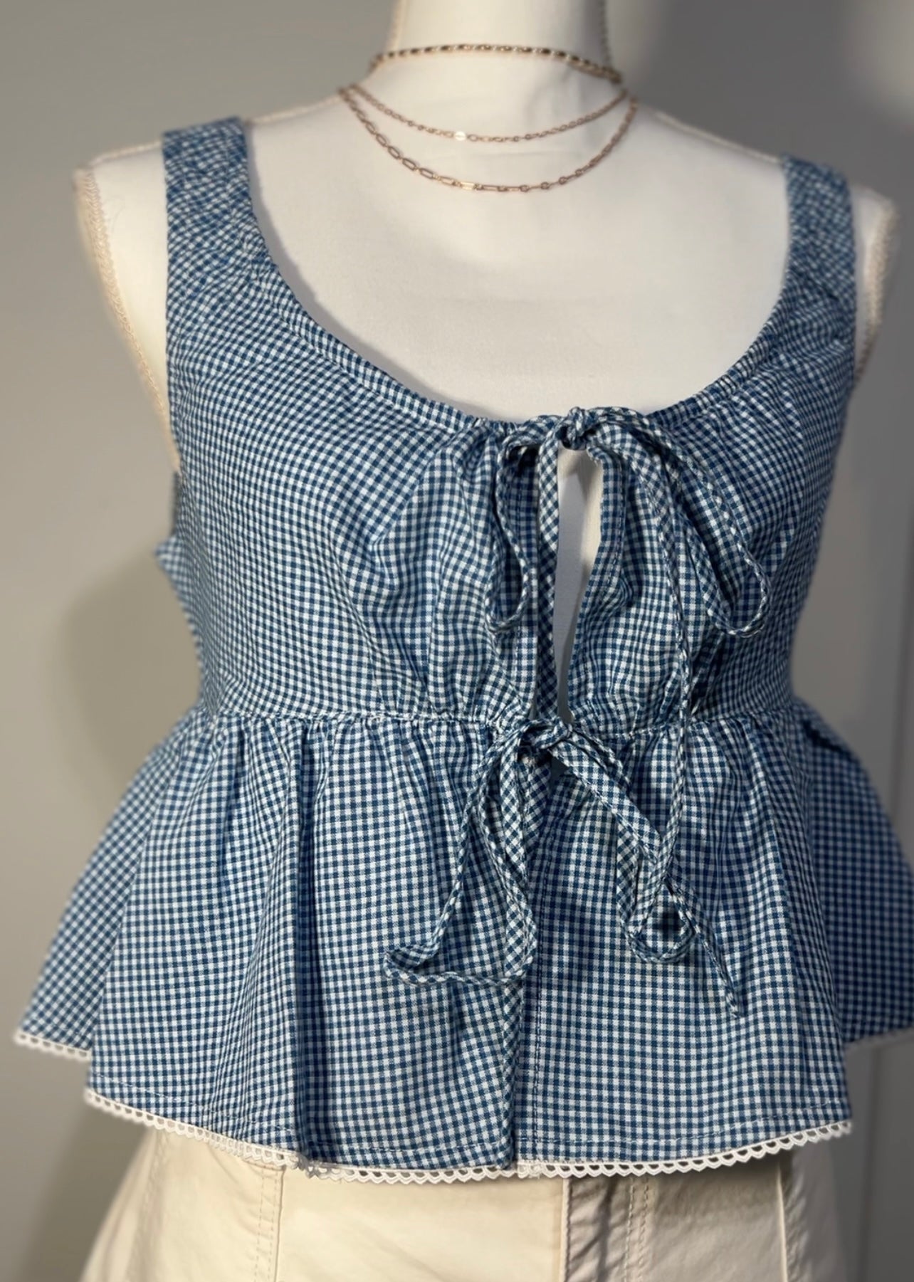 Picnic blue top