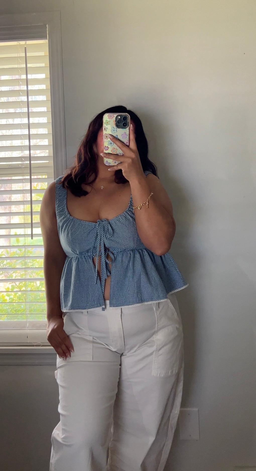 Cami blue top