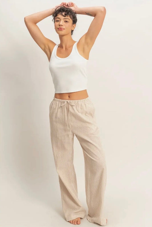 Sandy striped leg pants
