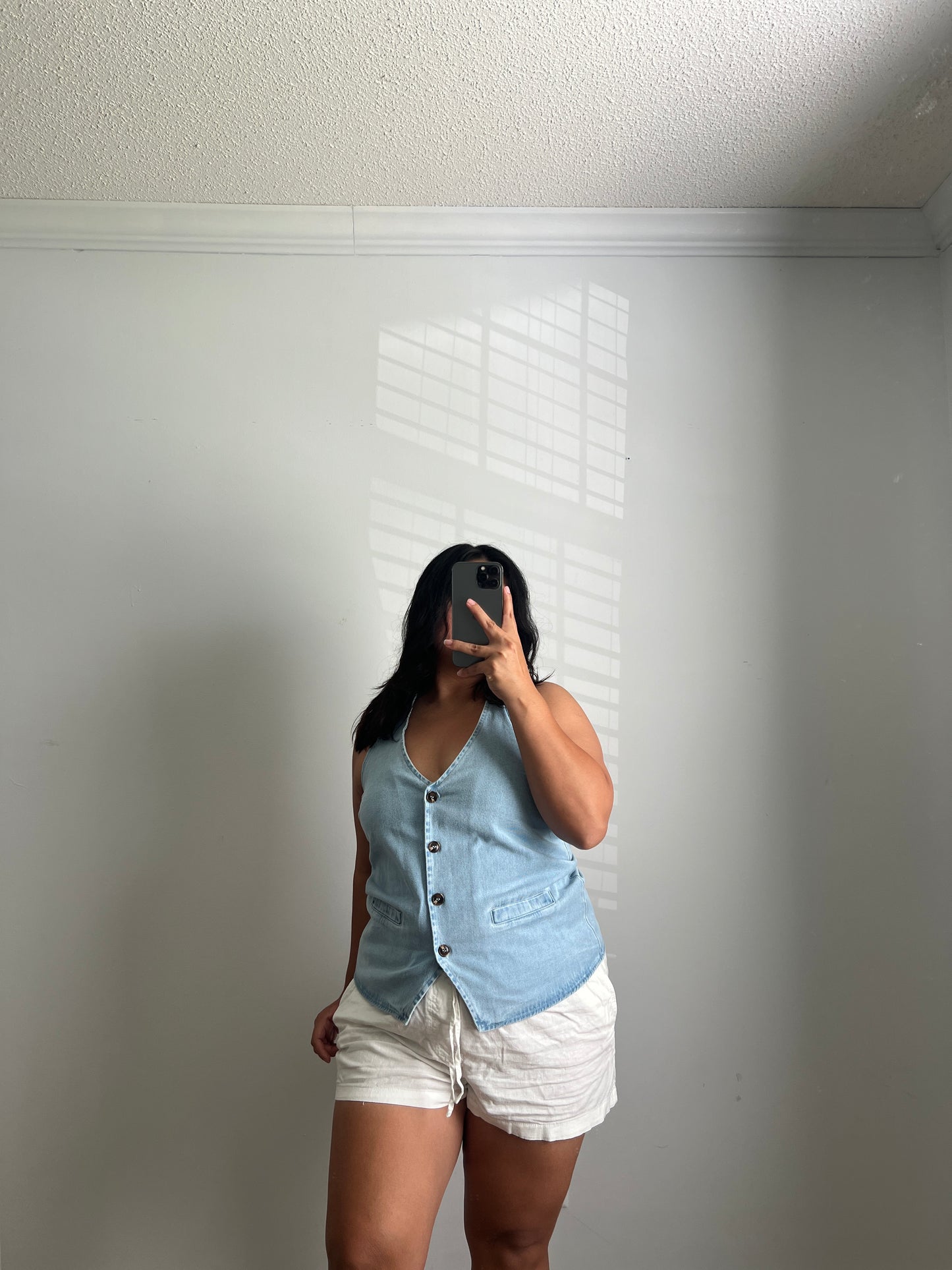 Carolina denim halter top