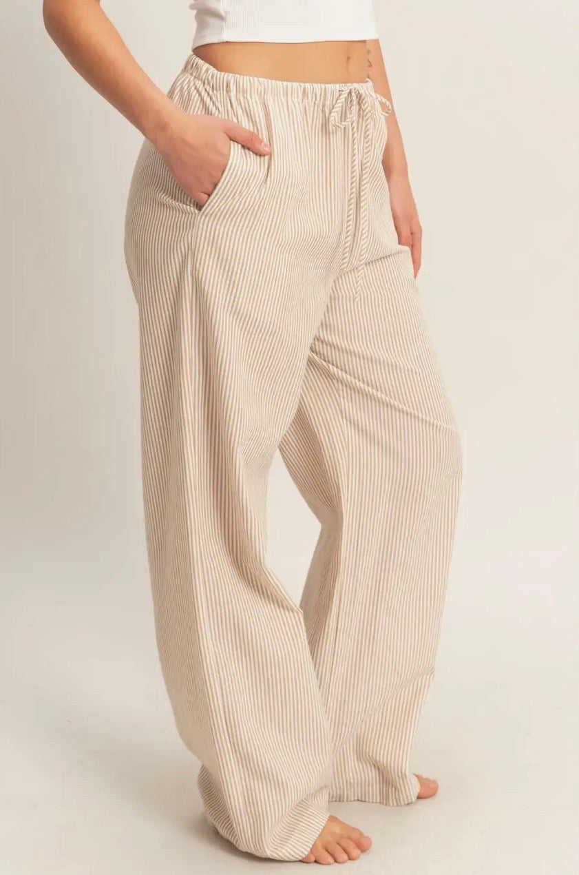 Sandy striped leg pants