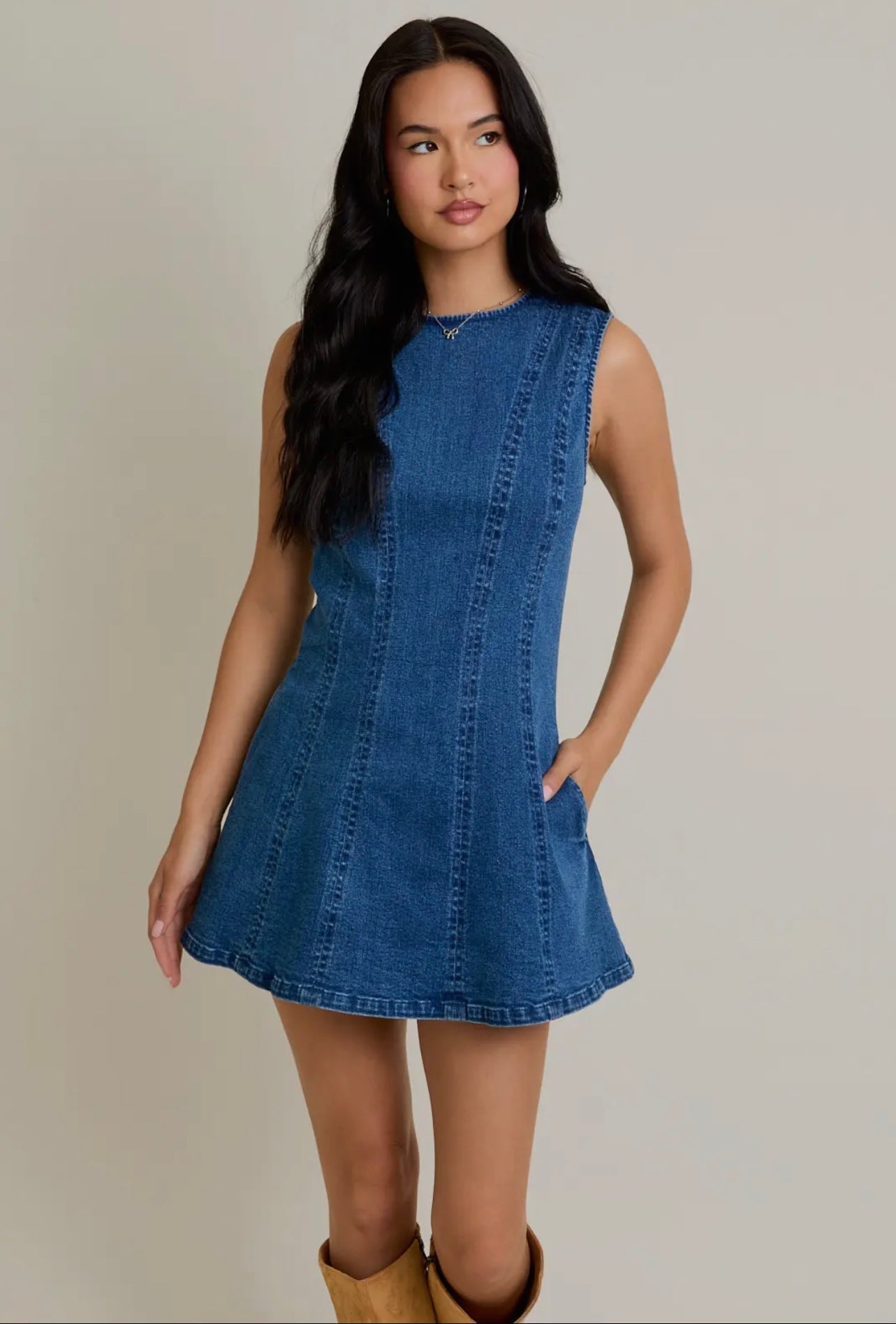 Denim dress