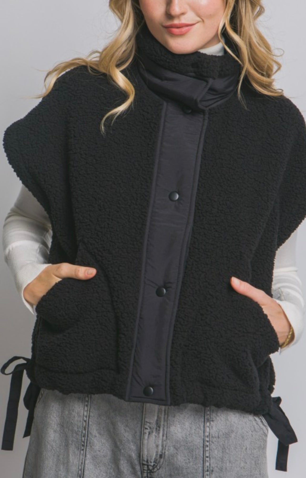 Teddy oversized vest
