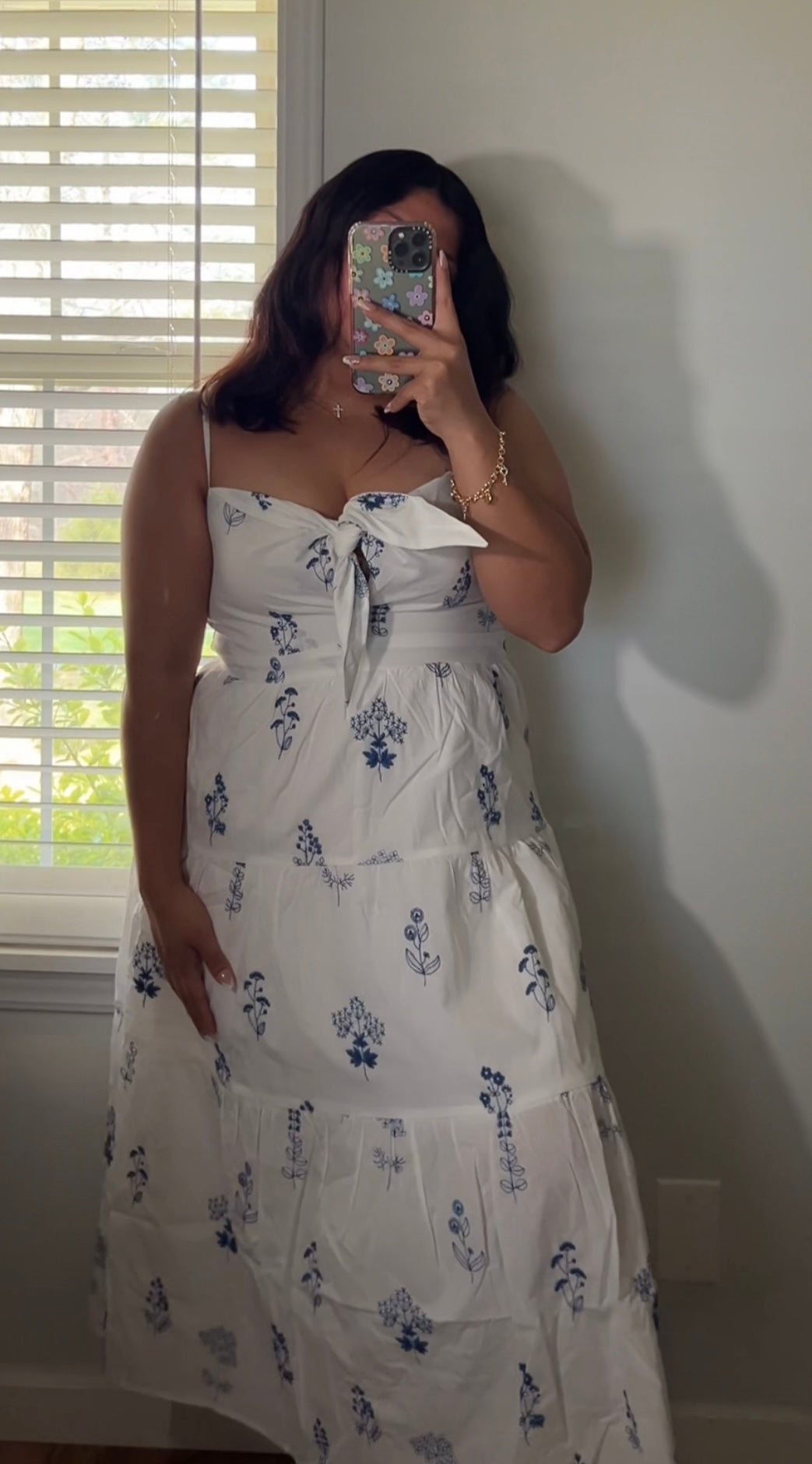 Flower petals dress
