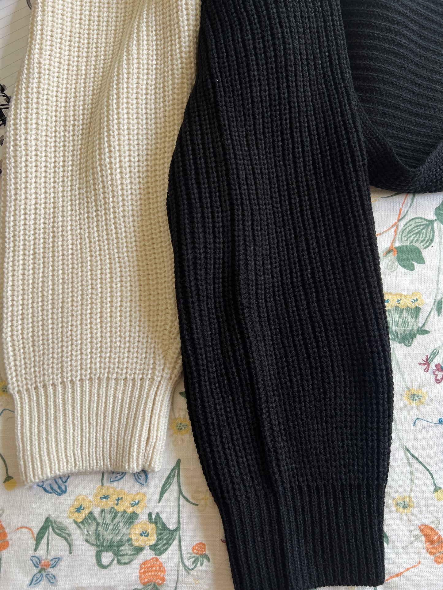 Black knitted shrug