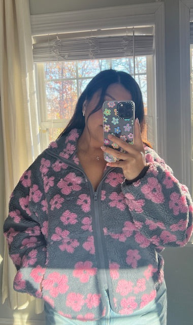 Lily flower fleece