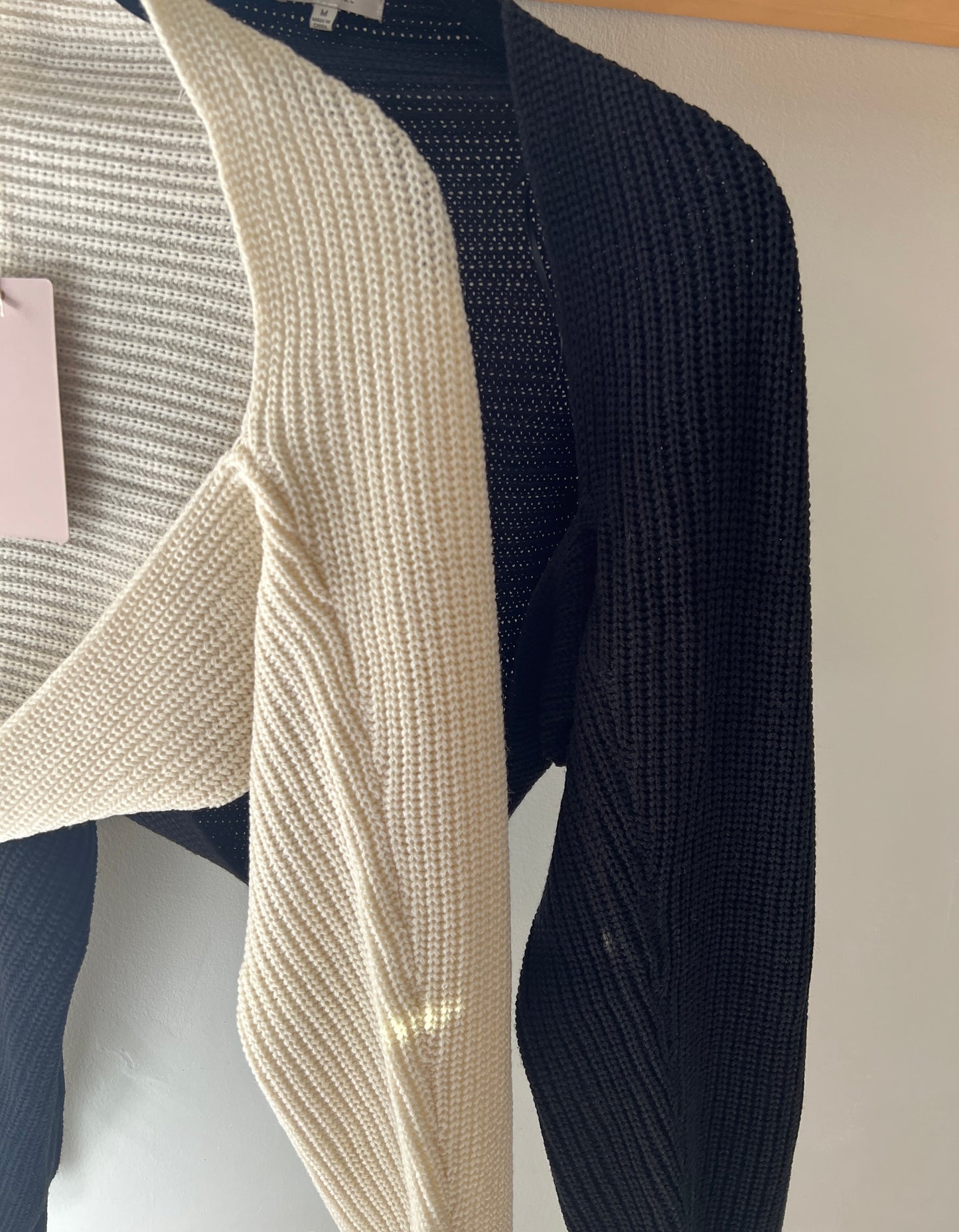 Black knitted shrug