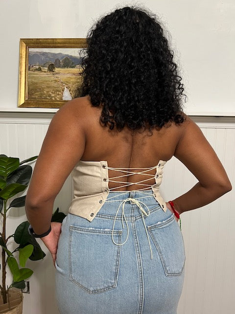 Luna Western Corset Top